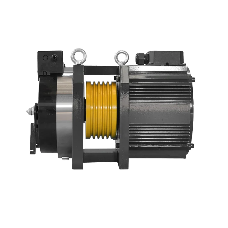 Gearless Traction Machine  electric lift motor for elevator