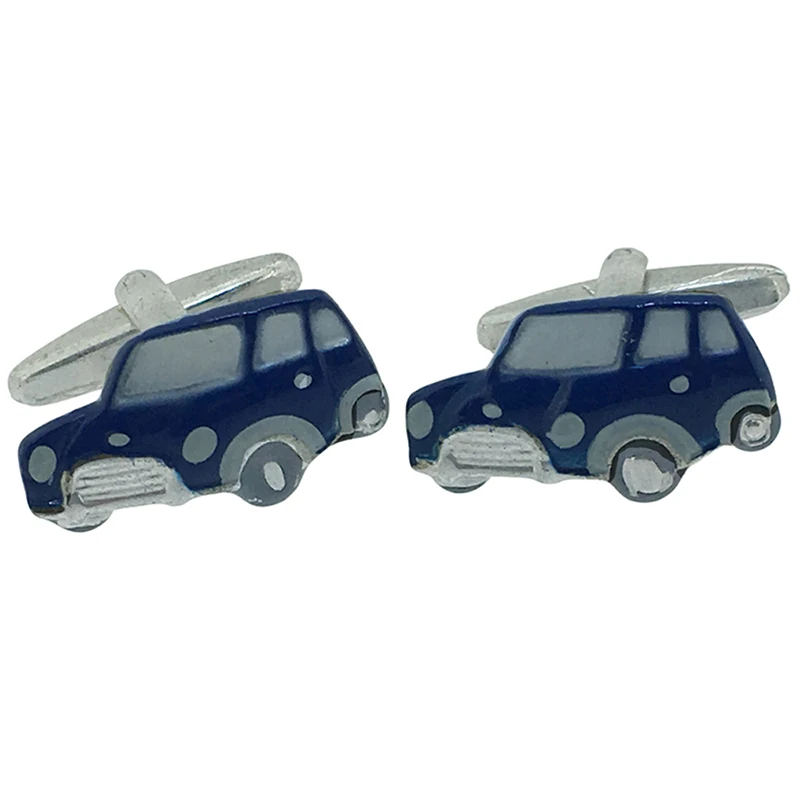 Custom Design Enamel Car Shape Novelty Cufflink