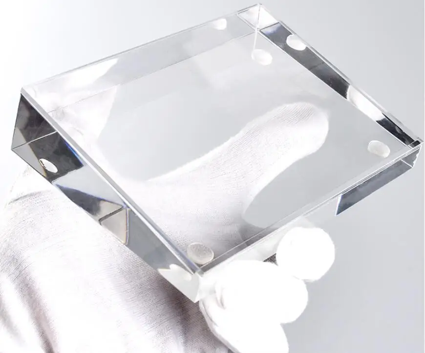 
inclined shape Slant Back acrylic sign holder transparent menu display stand china manufacture 