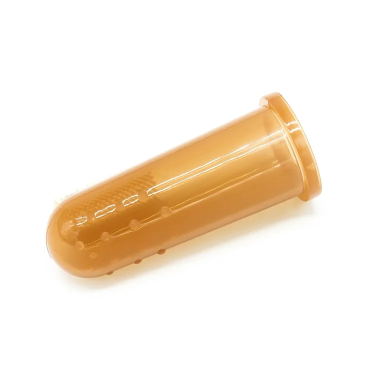 BPA Free Silicone Material Portable Train Child Oral Habits Baby Finger Toothbrush