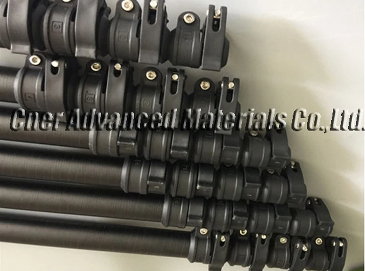 High reach 7M/10M/15M  Carbon Fiber Harvest Pole for Palm Tree, Fruit Pick Up Pole Extension