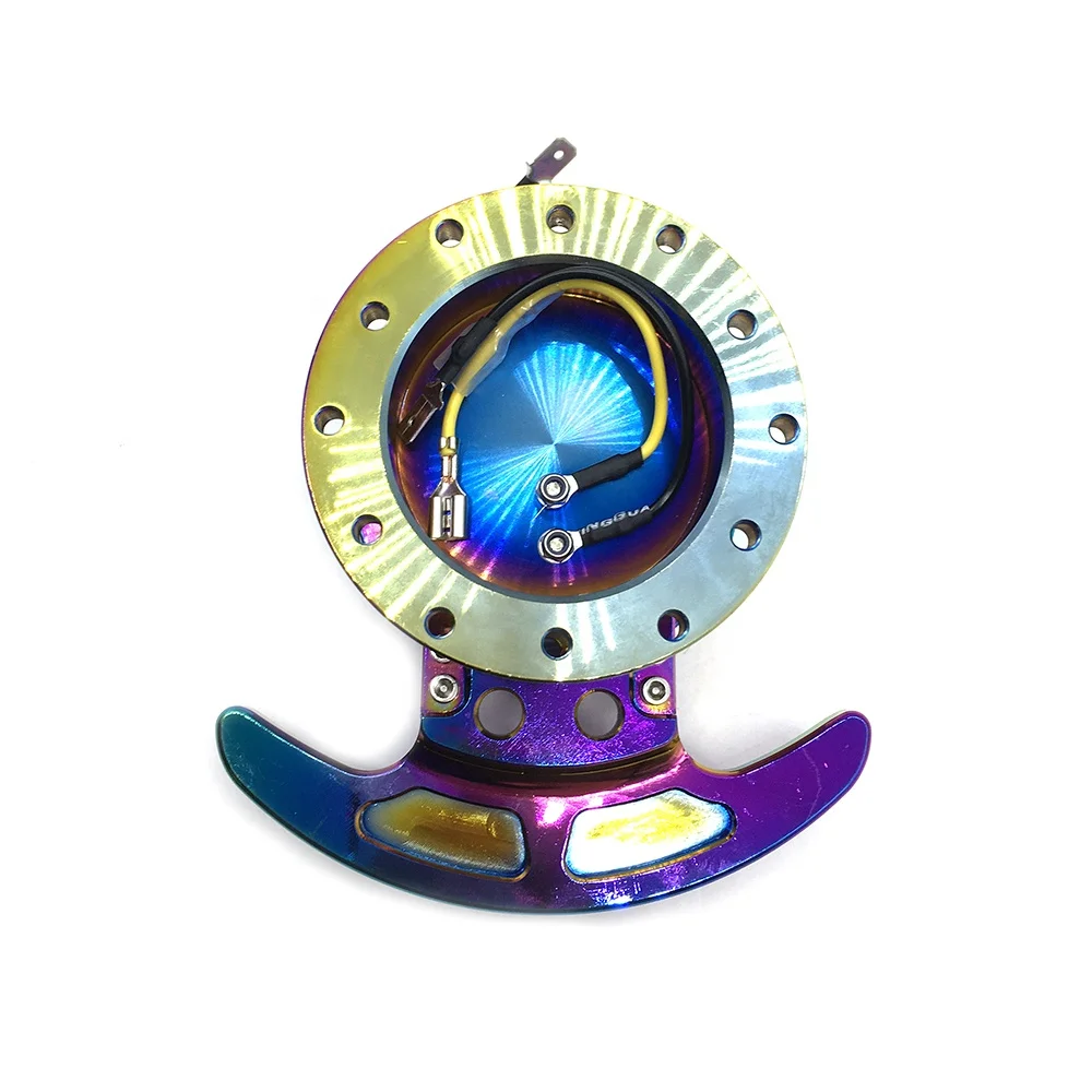 General Purpose Disassembly Base Dazzle Aluminum Alloy Material Adjustable Racing Steering Wheel Connector Quick Release