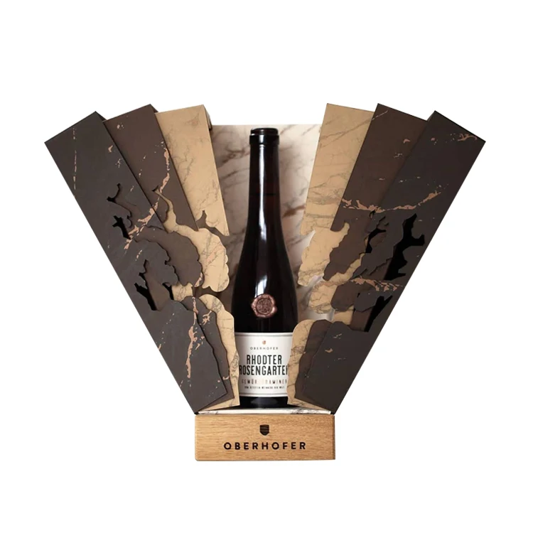 Customize Logo Unique Design Double Door Magnetic Closure Premium Luxury Paper Rigid Cardboard Packaging Wine Gift Box