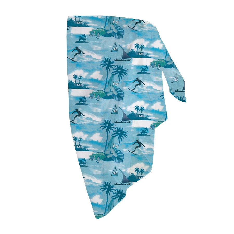 New Arrival Hawaiian Sarong Pareo Multi Color Wholesale Custom Printing Manufacturer Beachwear Cover Up Sarong