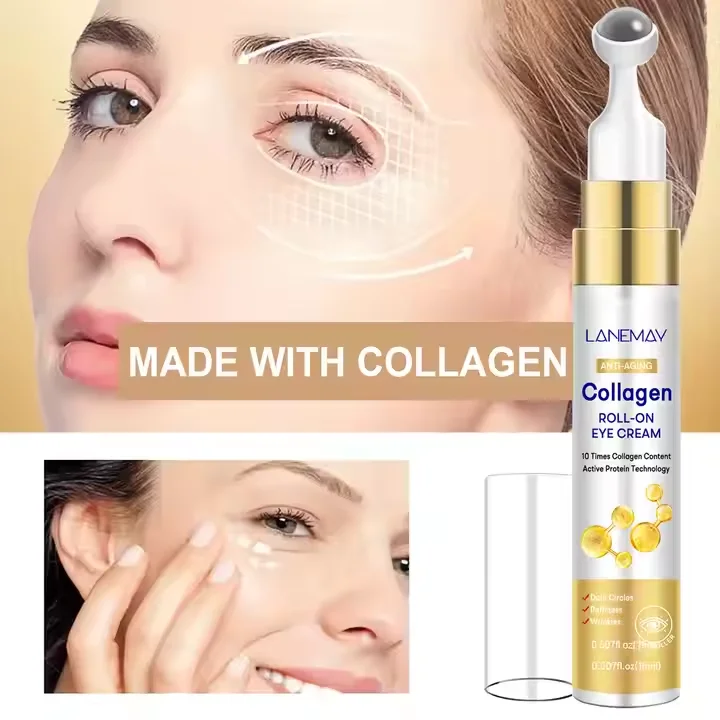 Private Label Organic Dark Eye Stick Repair Cream Anti-Wrinkle Instant Collagen Eye Bags Removal Hyaluronic Acid Retinol Infused