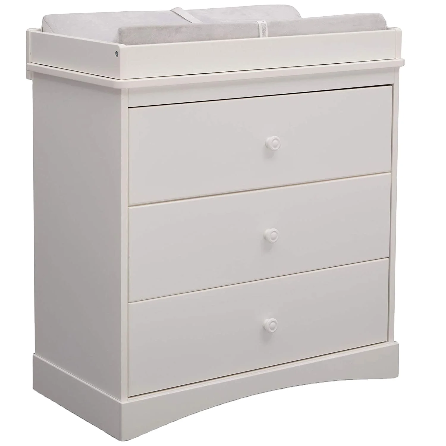 2021 Wholesale Wooden Baby Changing Table 3 Drawer Dresser with Changing Top