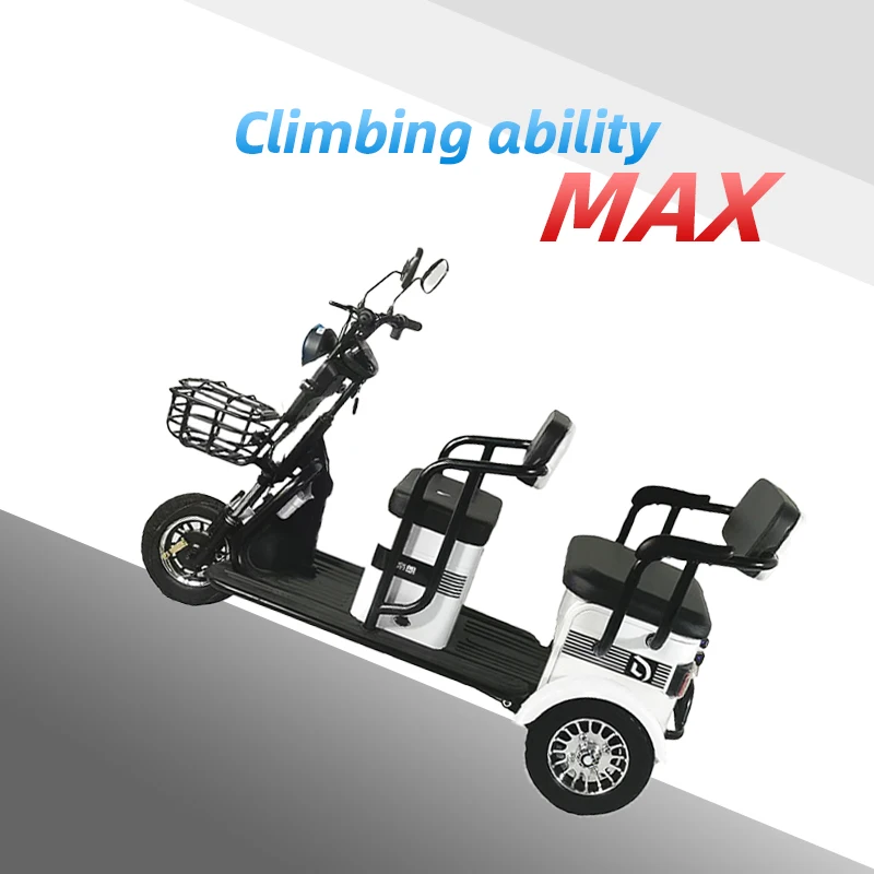 OEM Passenger And Cargo Adult Tricycle Electric Bike New Producing Powerful Three Wheel Electric Tricycle