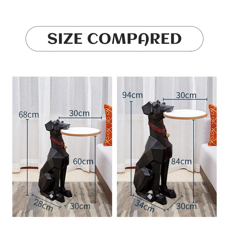 Creative living room decoration large floor dog modern light luxury Nordic home decoration