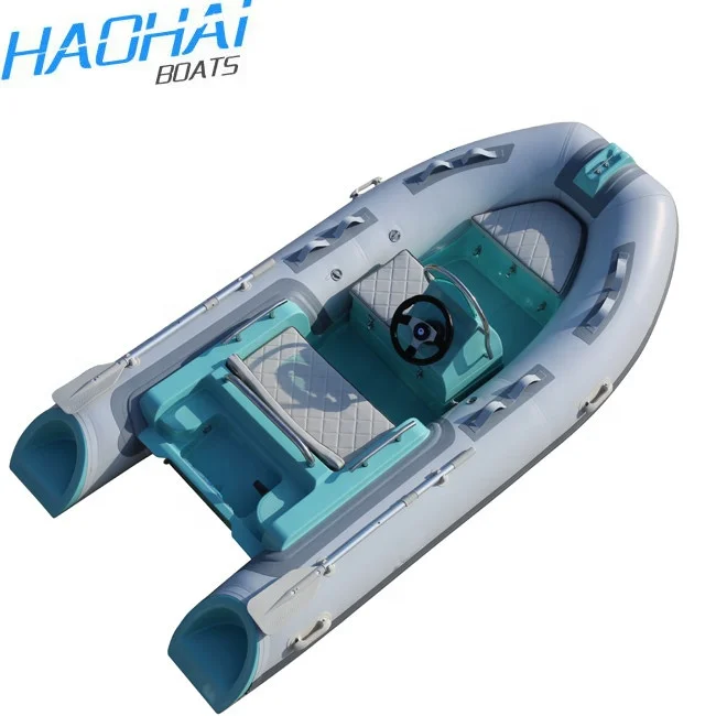 390 CE approval 13 ft orca hypalon rib boat 390 with flat bottom aluminum hull