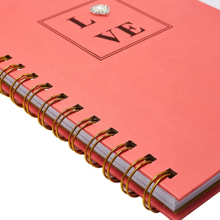 2020 New Design Luxury Gold Foil Love Notebook And Pen Set, Custom Printing Office Stationery Gift Set