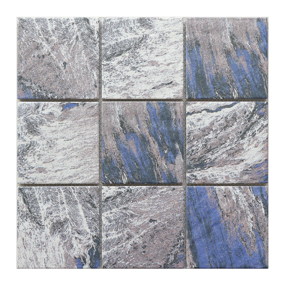 Modern Design Ceramic Mosaic Tile Square Stone Swimming Pool Villa Bathroom Kitchen Interior Wall Decoration Natural Techniques