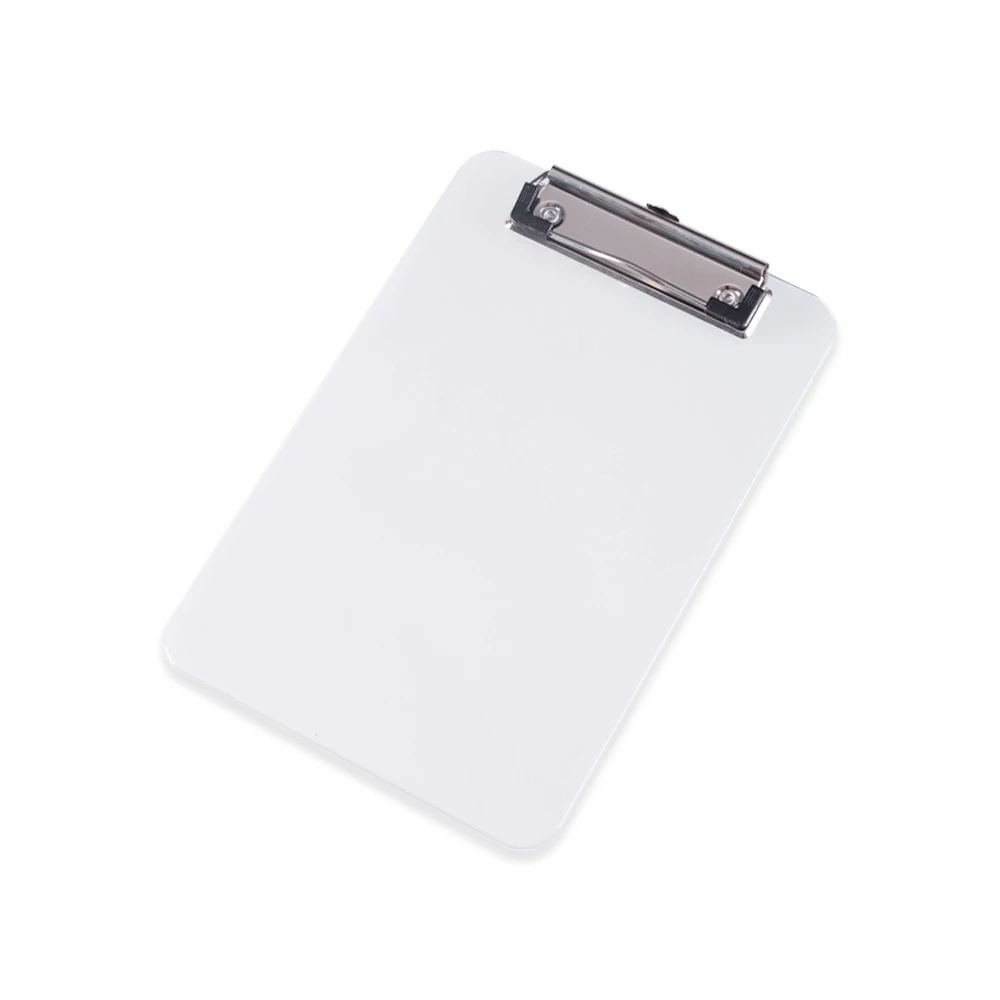 Office Standard Clip Children Writing Board memo size  colorful Translucent Clipboard