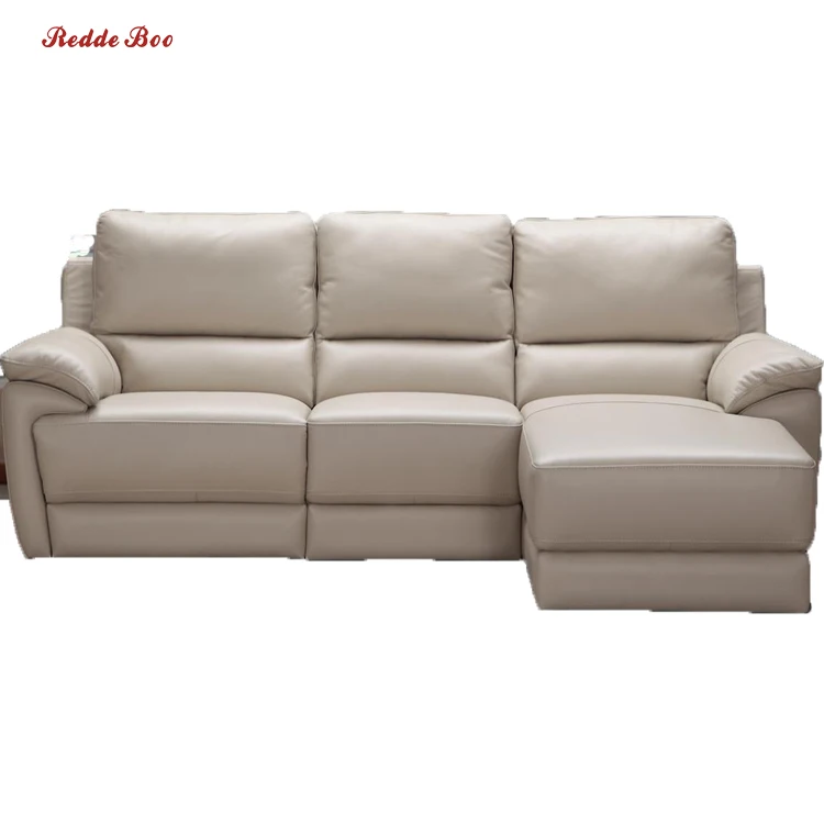 
Latest big size large living room space beige corner sofa new L shaped sofa R1628 