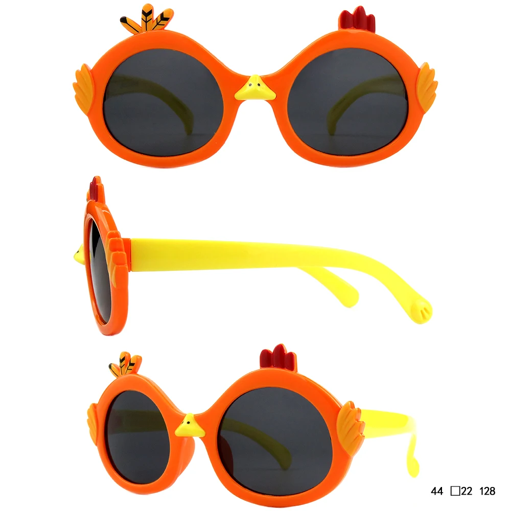 Good Quality Children Cartoon Animal Cute Baby Toy Sunshade TEPP SILICE Frame Sunglasses Protection In Stock