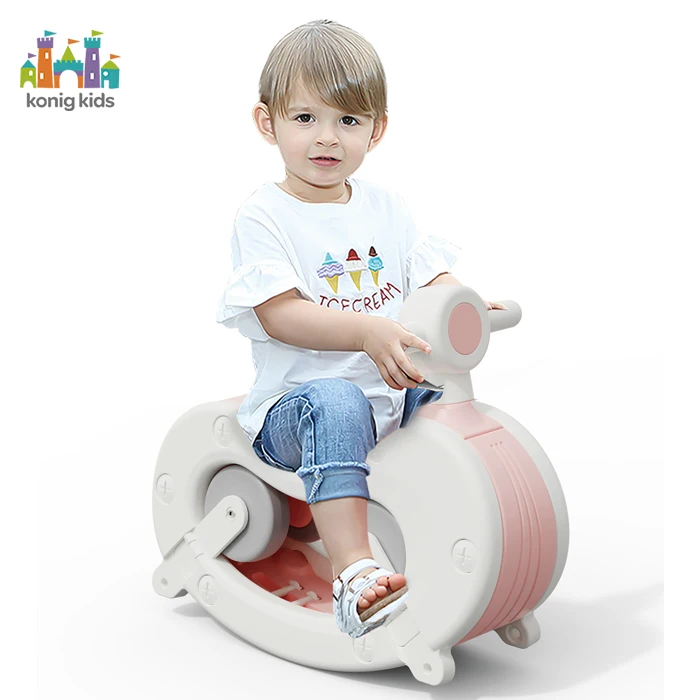 Konig Kids 2 в 1 мультяшная детская лошадка-качалка машинка игрушечный детский скутер качели машина для детей водить машину