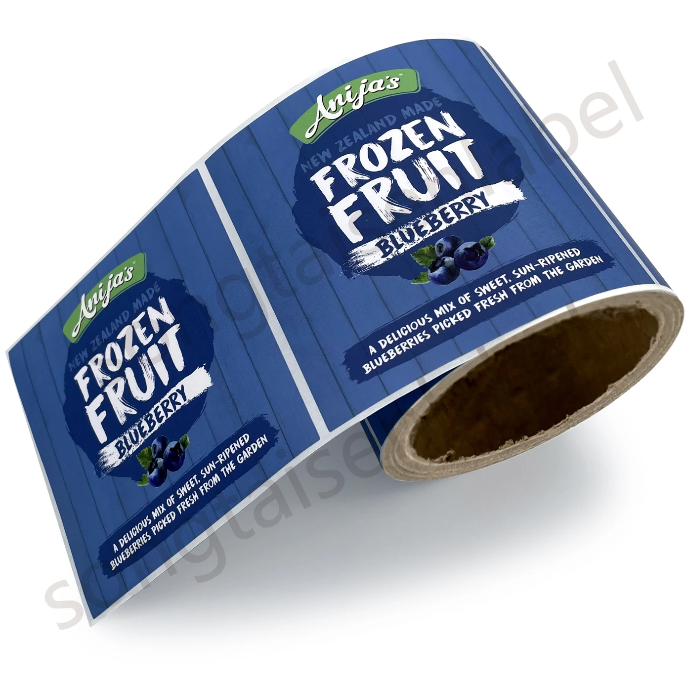 Printing Pantone Colourful Gloss Gold Foil Stamping Vinyl Healthy Food Label Sticker