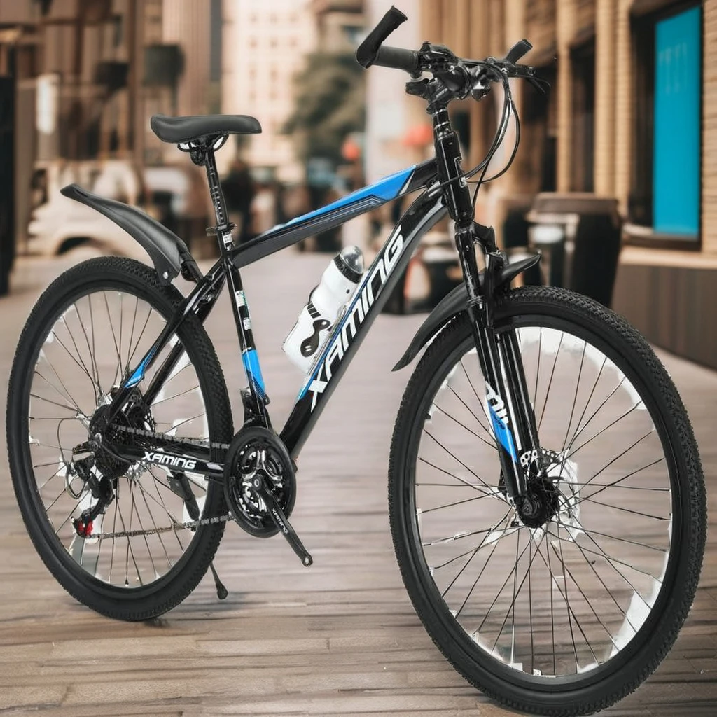 Urban Mountain Bikes for Adults 22-Inch Aluminum Frame 21 Speeds High Quality Hydraulic Shock Absorbers for Men and Women