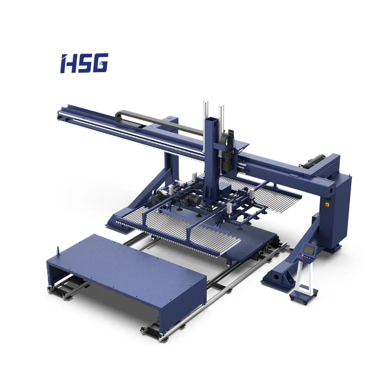 Automatic loading and unloading system for metal sheet stainless steel iron sheet
