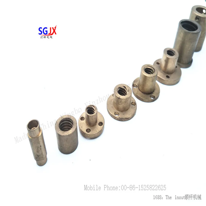 Механические аксессуары с квадратным круглым винтом фланцевой латунной