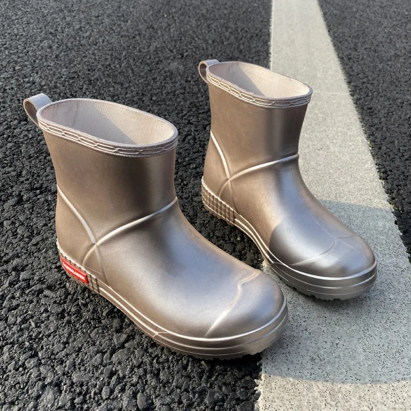 EVA Green Gumboots Portable Rain Boots Waterproof Boots Women Shoes Knee-high Cheap Shoes Ankle Boots For Men