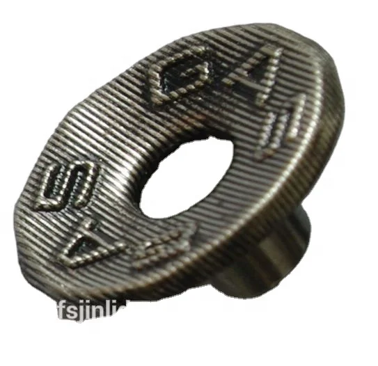 high quality 20mm out of shape open cap denim metal brass shank jeans button for clothing