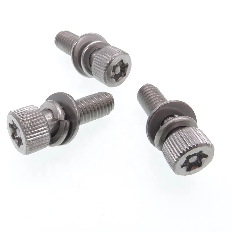 Screw manufacturer Standard combination bolts with washer in cylindrical head
