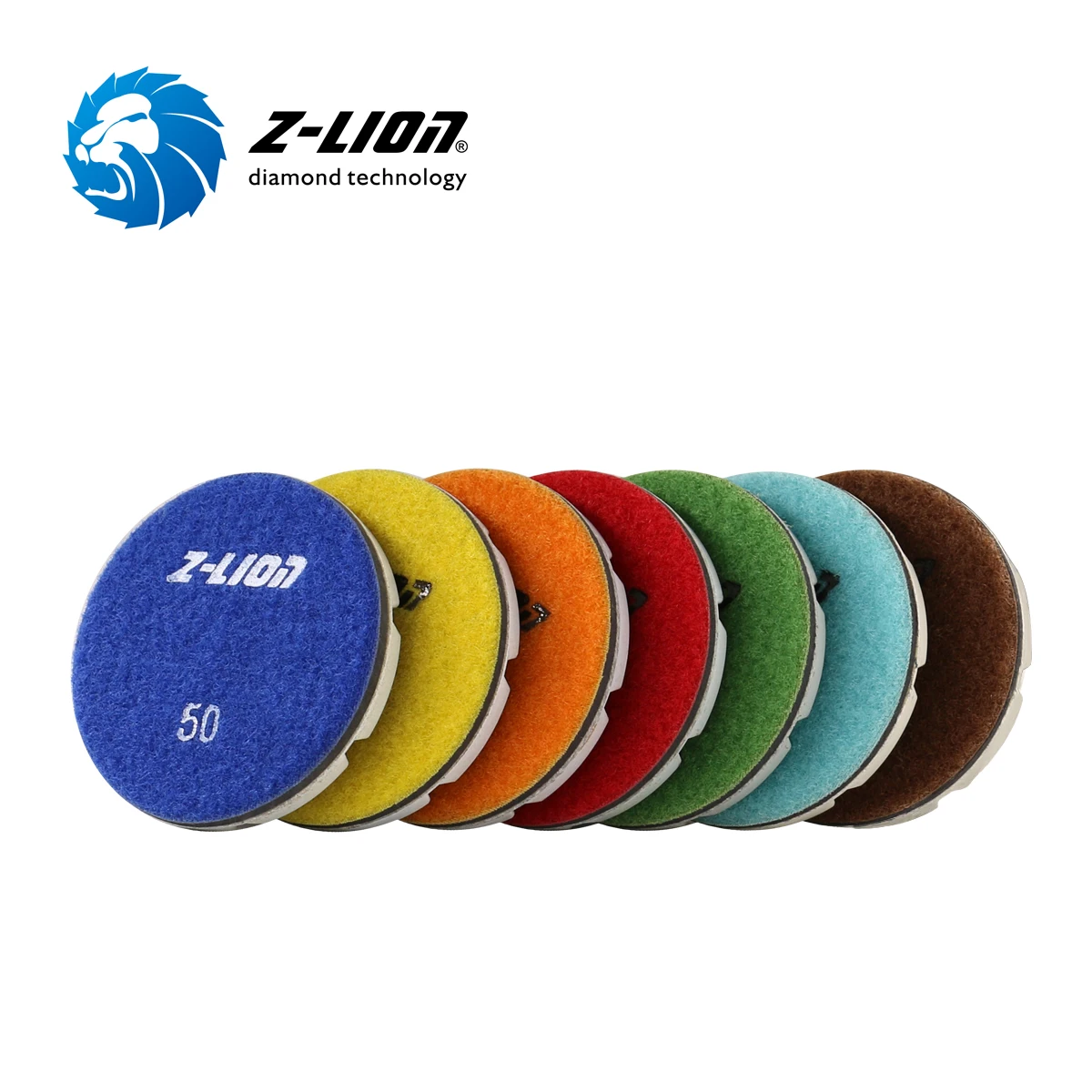 Z-LION 80mm Diamond Dry Floor Polishing Pad for Concrete Floor Dry Resin