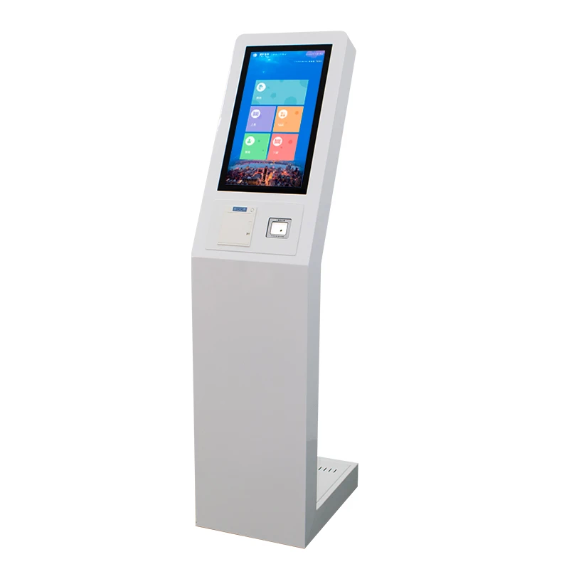 Windows 21.5 inch Self Payment Advertising Display Terminal Stand  thermal printing Touch screen Interactive Information Kiosk