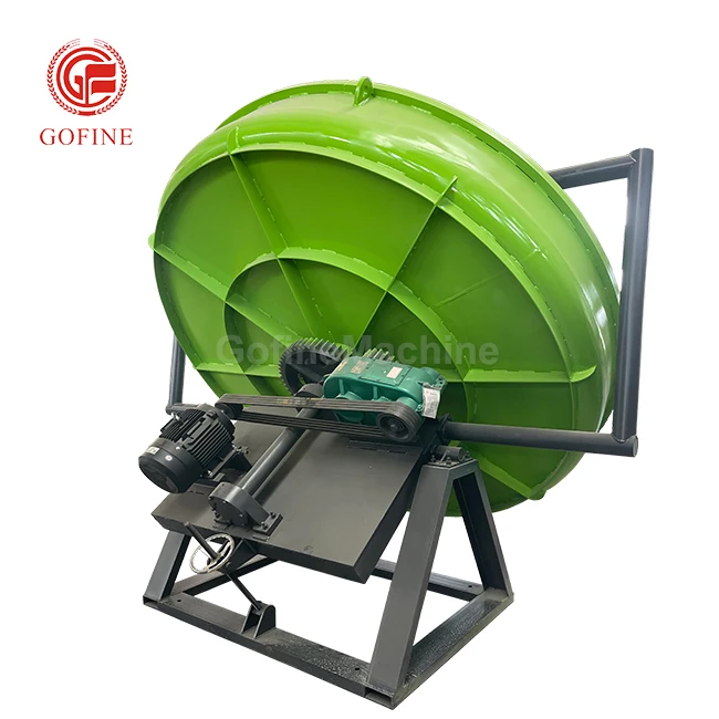 Fertilizer Disk Pan Pellet Line Round Pan/Disc Granulator/Organic/Low Investment/Animal Manure
