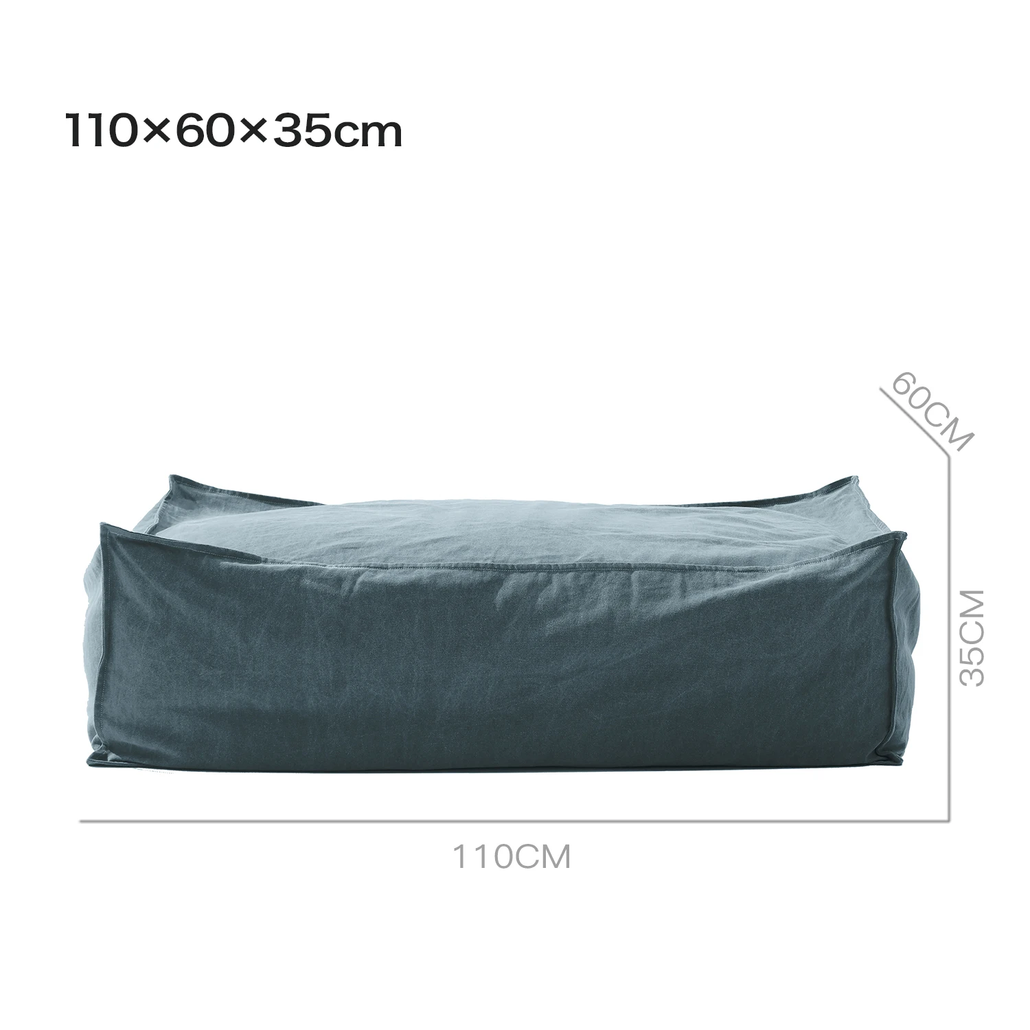
Cotton white lazy sofa long bench xxl bean bag seat 