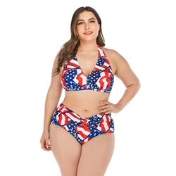 bathing suits American flag swimsuit Fashion Women Sexy Bikini Plus Size Swimwear & Beachwear
