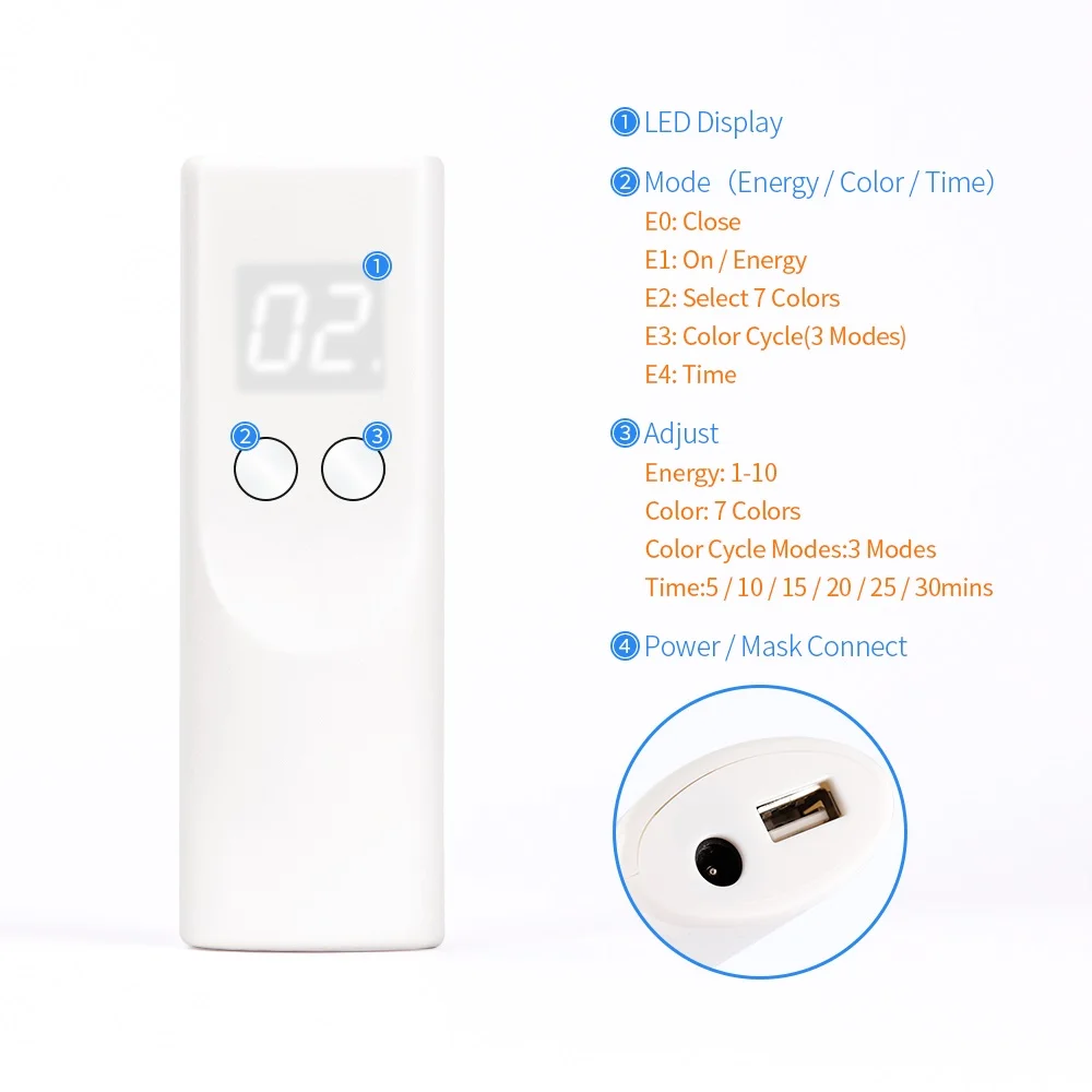 LEDM05 LED wireless face mask for Beauty