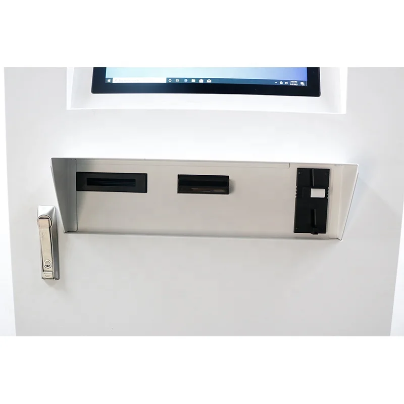 Drive through Payment kiosk cash and card automatic self payment machine  Multi touch screen self payment outdoor kiosk