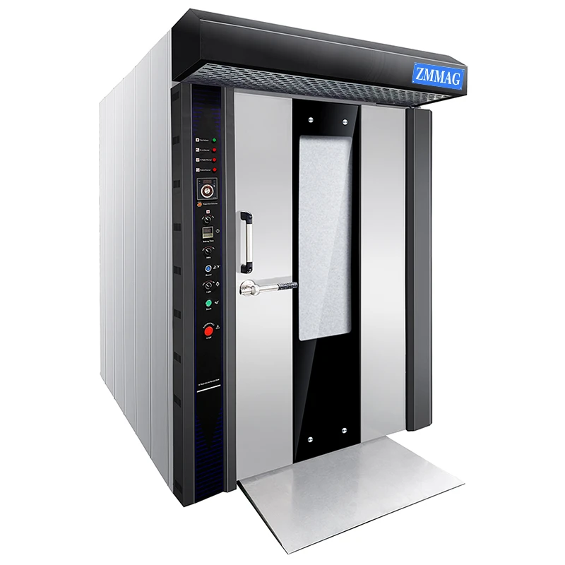 Chinese pita bread making machine commercial bakery oven 16 trays rotary rack oven 380 voltage