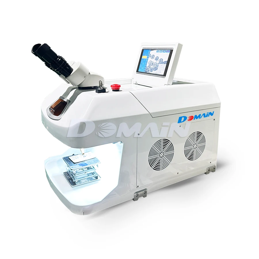 Domain desktop YAG Jewelry Spot Welder Small Jewelry Laser Welding Machine for Silver Gold Rings Pendants Denture Glasses