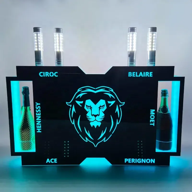 App Controlled LED screen VIP wine Display Led Letter Message Board Bottle Presenter DIY Message Billboard Sign Bottle Carrier