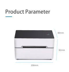 Factory price Cost-Effective High speed 3inch80nmm fashion  Label Thermal Printer Desktop USB+Bule tooth TDL402 for supermarket