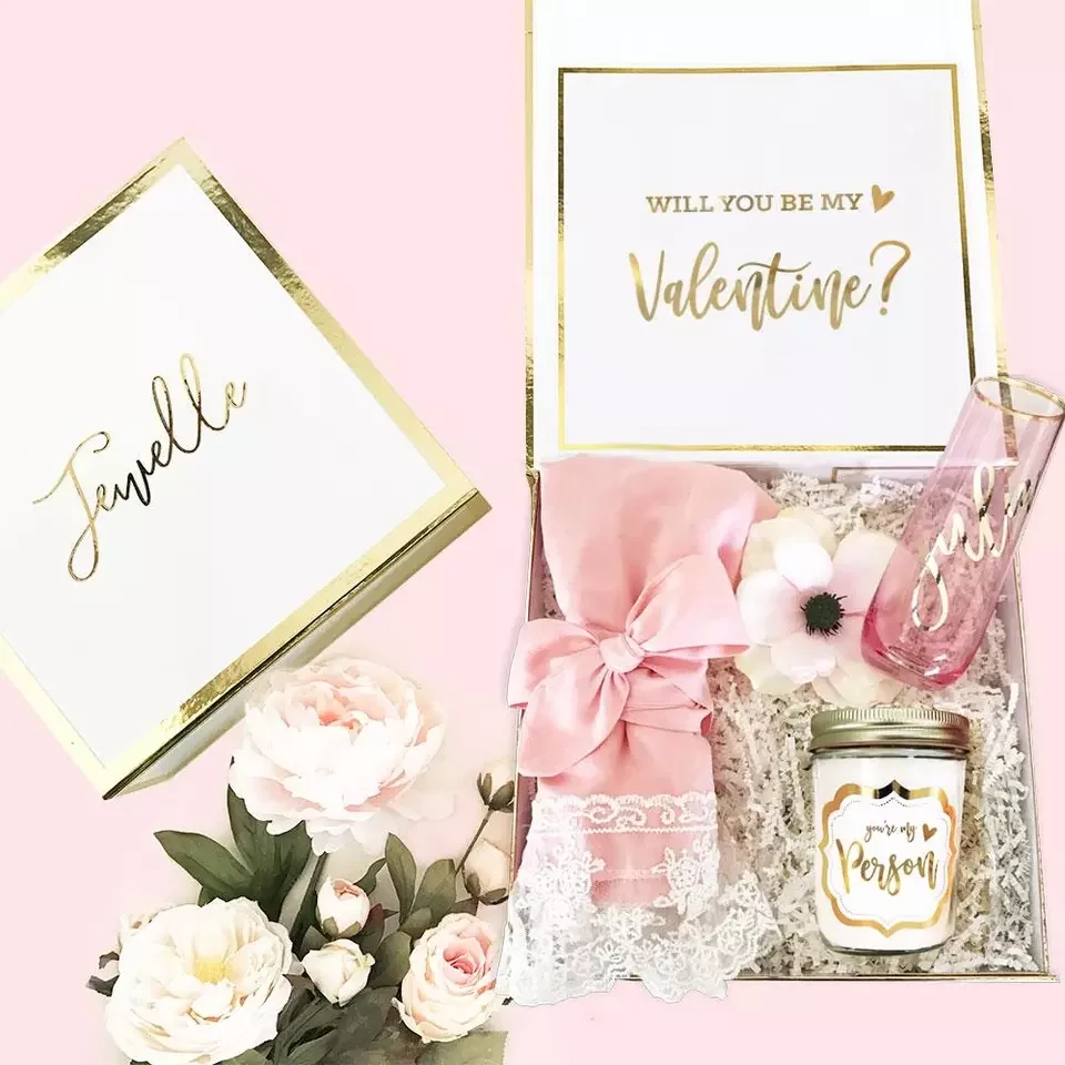 Luxury Custom Birthday Party Gift Packaging Favor Set Box Sweet Bridesmaid Proposal Wedding Favor Boxes