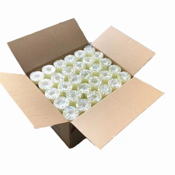 Transparent stationery tape small mini roll whole box wholesale student tape Stationery small tape