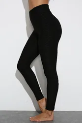 270G thick 17 color custom ladies high waist pants anti-orange peel leggings square opaque texture high waist tight leggings