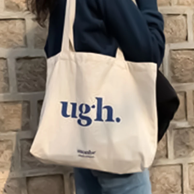 Custom Logo Printed Recyclable Plain Cotton Canvas Shopping Tote Bag