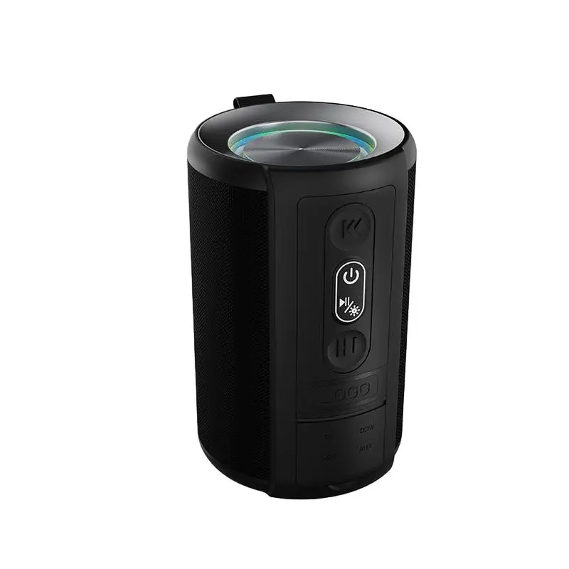 FANSBE RGB Light Boombox Waterproof Outdoor Portable Wireless Subwoofer Blue tooth Full Range Speaker