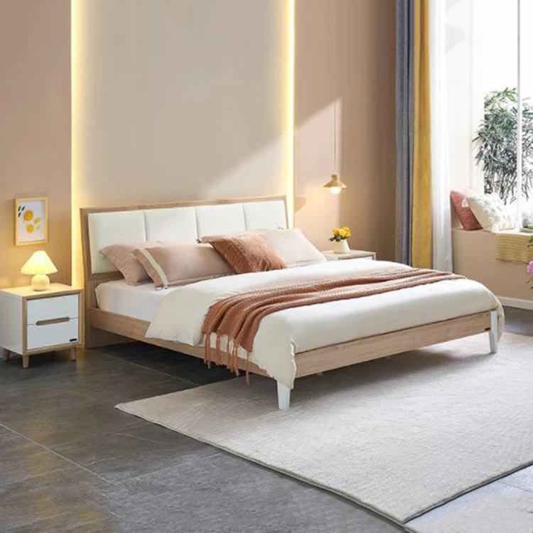 Modern Bedroom Furniture Sets Single King Size Double Wooden Bed Frame