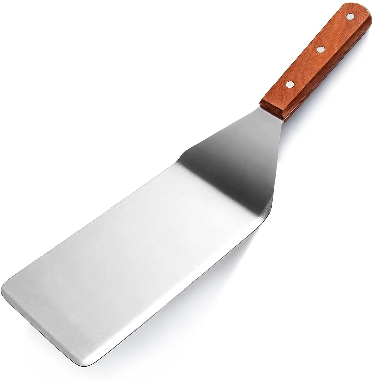 Wholesale Cooking Shovel Stainless Steel Steak Turner Spatula Cooking Turner With Wood Handle