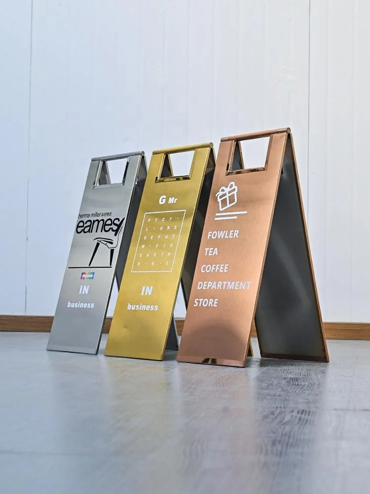 Kexian Factory Custom Stainless Steel No Parking Signs Traffic Sign Stand Warning Caution Wet Floor Sign