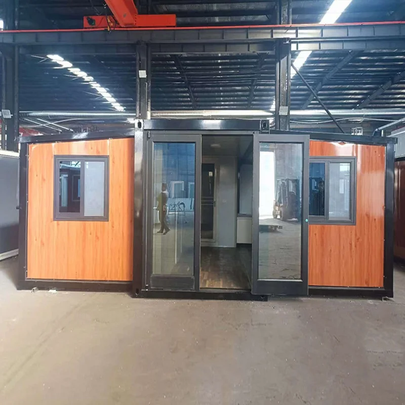 Prefabricated shipping container frame house prefab 20ft 40ft steel structure modern movable foldable extendable detachable home