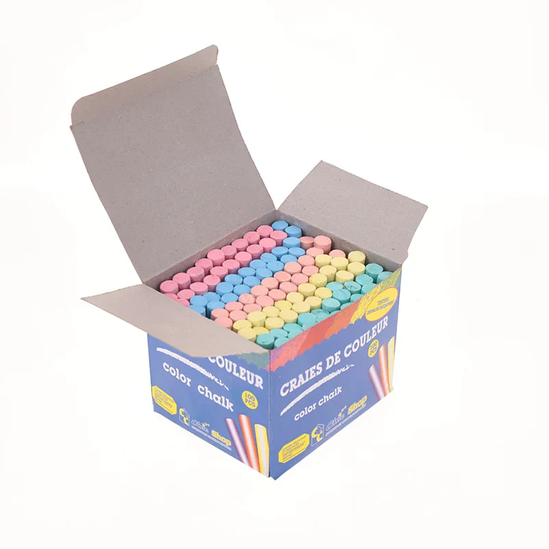 Factory Hot Sales Multicolored Small Chalk New Arrivals Chalkboard Drawing White Color Markers Dustless Chalk