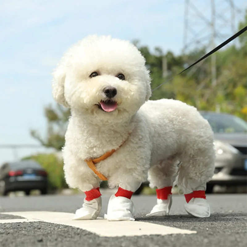 New Disposable Dog Boots Pet Shoes for Dogs Waterproof Non Slip Soft Disposable Dog Shoes