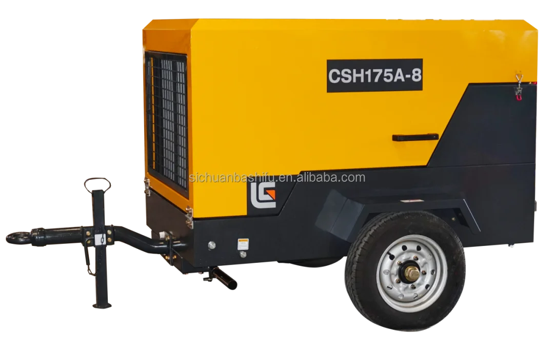 Liugong Brand CSH175A-8 5M3 air cooled portable rotary diesel screw air compressor