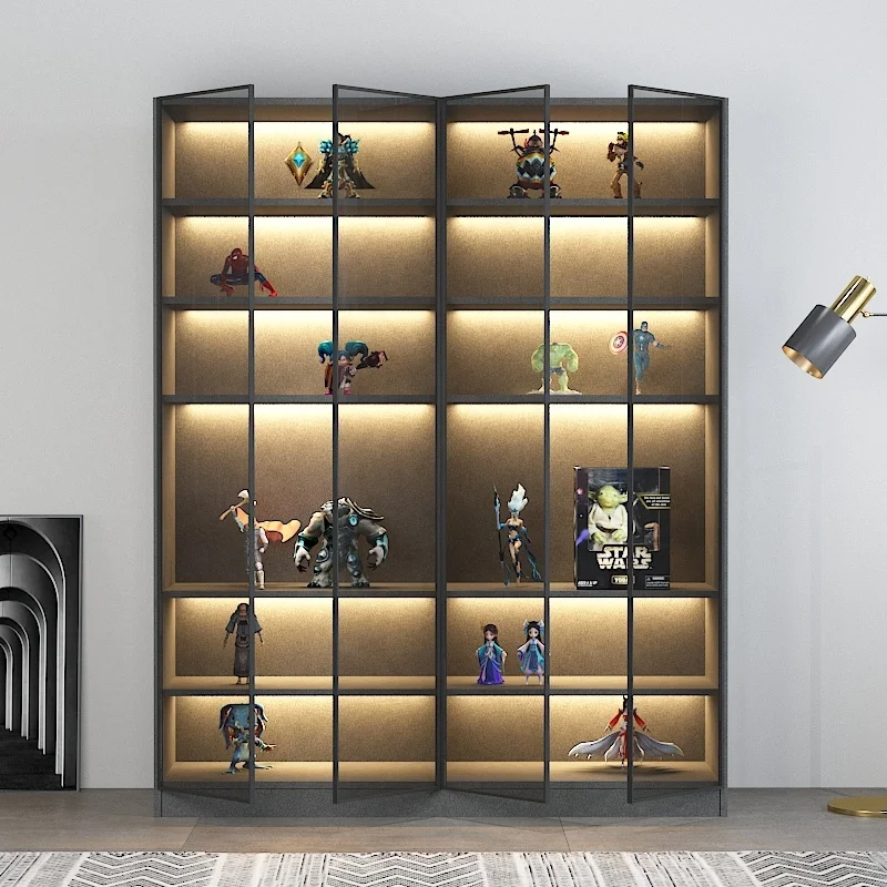 High-Grade Wine Cabinet Glass Aluminum Frame Wine Barrel Cabinet Dining Room Set Specific Use Wine Cabinet